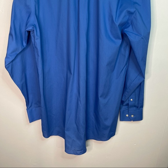 Large Blue Stafford Dress Shirt - Picture 6 of 7